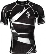 HAYABUSA 13088 Рашгард короткий рукав HAYABUSA Metaru 47 Rash Guard Shortsleeve White Черный фото